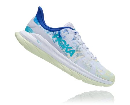 Hoka Mach 4 Moški Tekaški Čevlji Bela / Svetlo Rumena SI-593148G